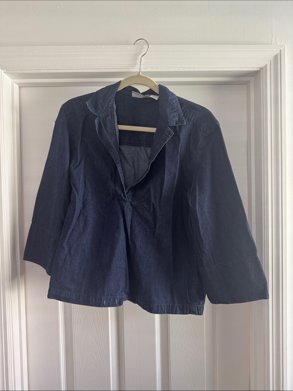 Liz Claiborne Dark Blue Denim Shirt